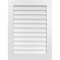 Ekena Millwork Vertical Surface Mount PVC Gable Vent: Non-Functional, w/ 3-1/2"W x 1"P Standard Frame, 28"W x 38"H GVPVE28X3801SN - alternate 1